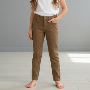 Sneak Peek Juniors Khaki Pebbled Print Skinny Stretch Leggings Size Medium